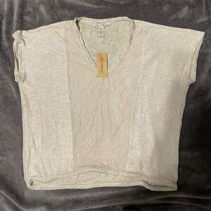 American Rag V-Neck Cap Sleeve Lightweight Sweater crop top